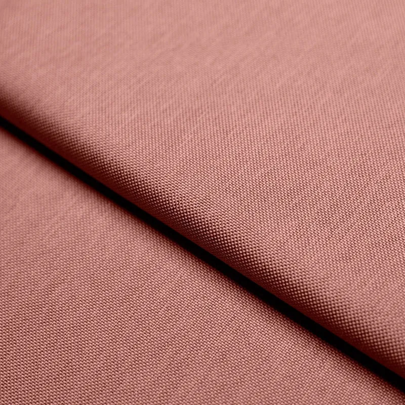 Wasserabweisender Stoff Oxford Melange - Dunkelpink