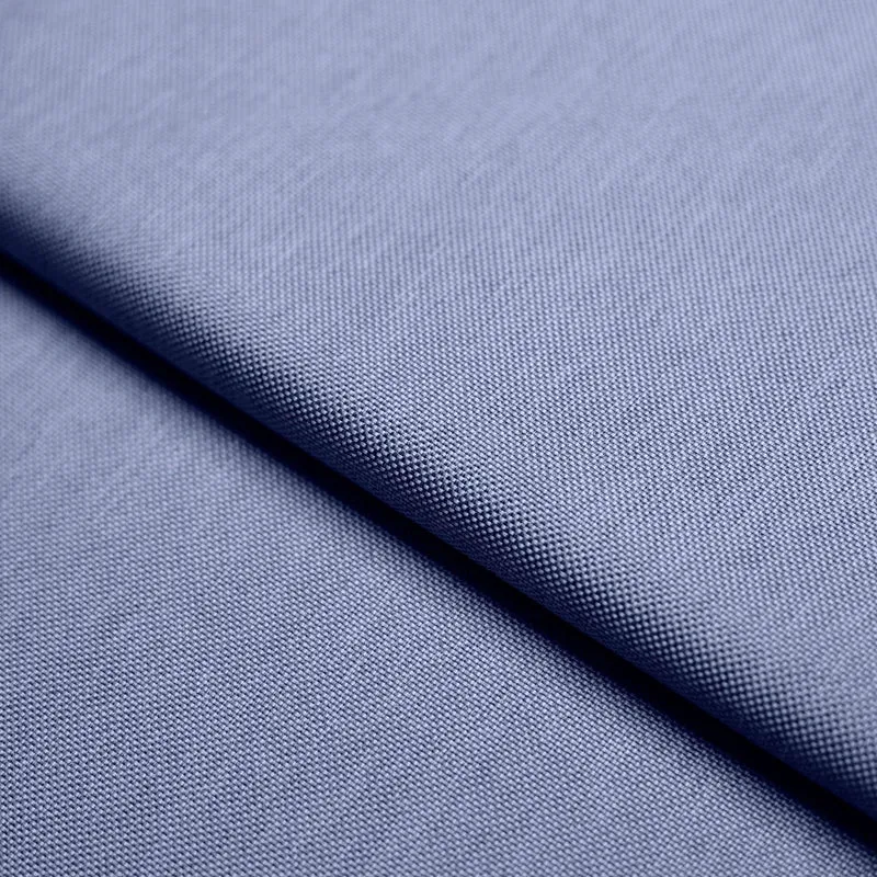 Wasserabweisender Stoff Oxford Melange - Blau
