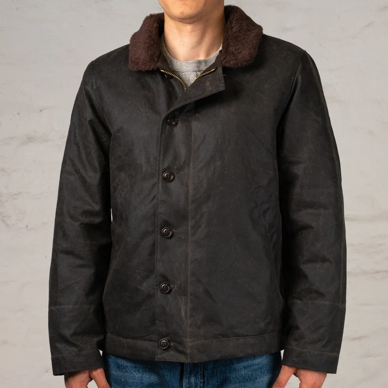 Deck Jacket Chocolate Waxed