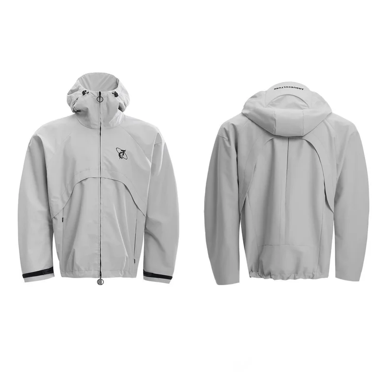 Y2K Techwear Festival Regenanzug – Oversize Windbreaker Set Unisex