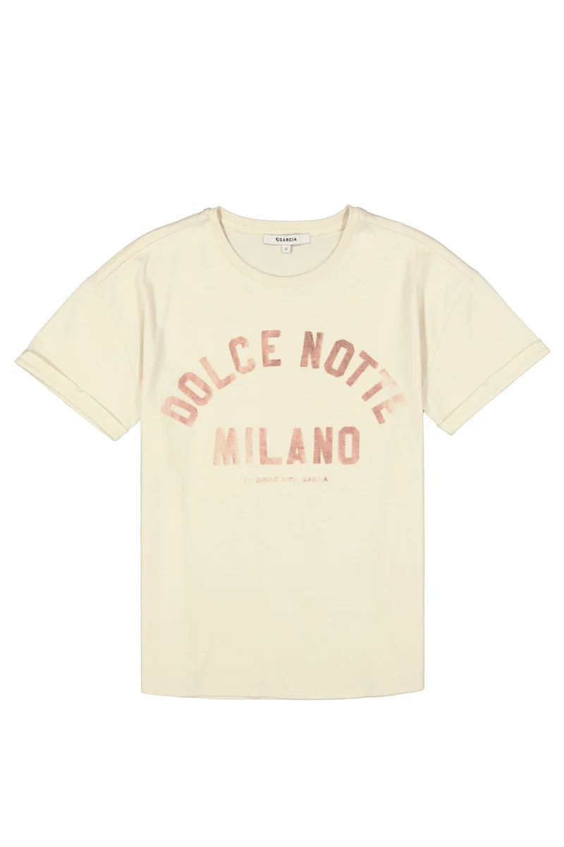 T-Shirt mit Textdruck