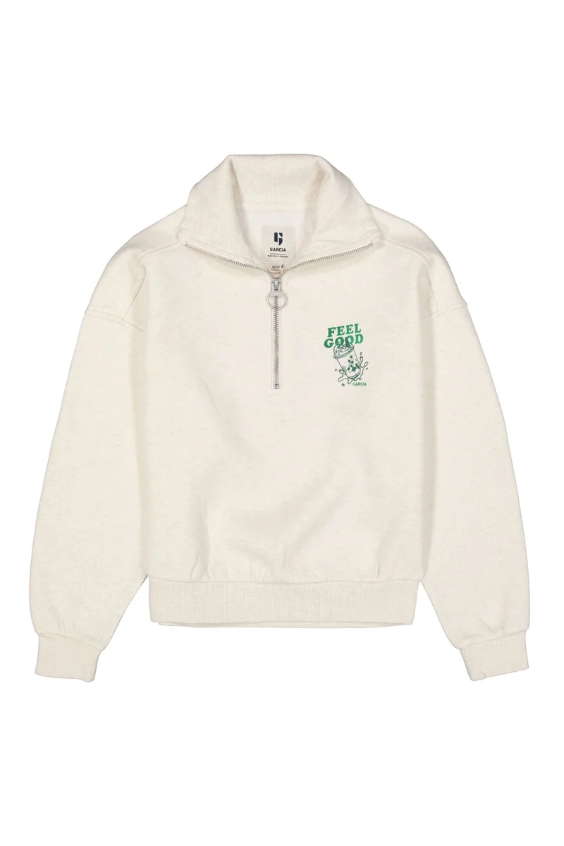Sweater mit subtilem Brustdruck