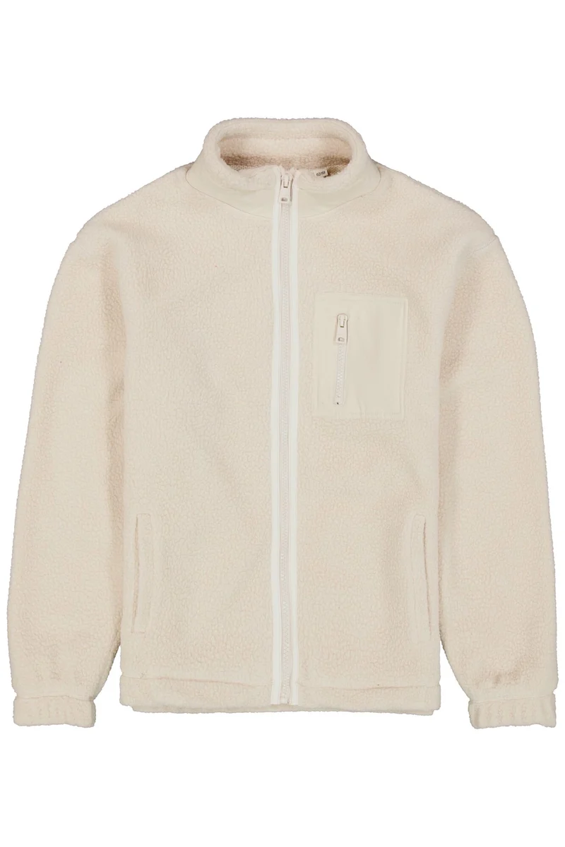 Fleece-Jacke mit Brusttasche