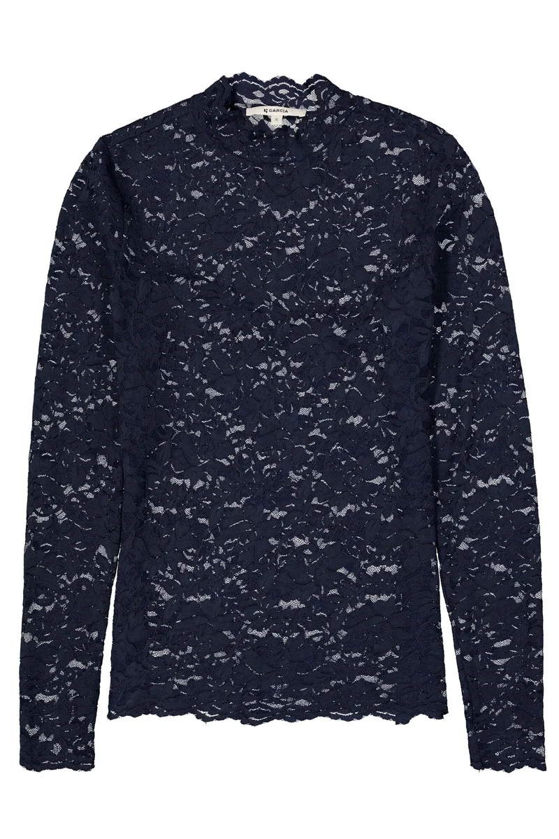 Langarmshirt aus Spitze