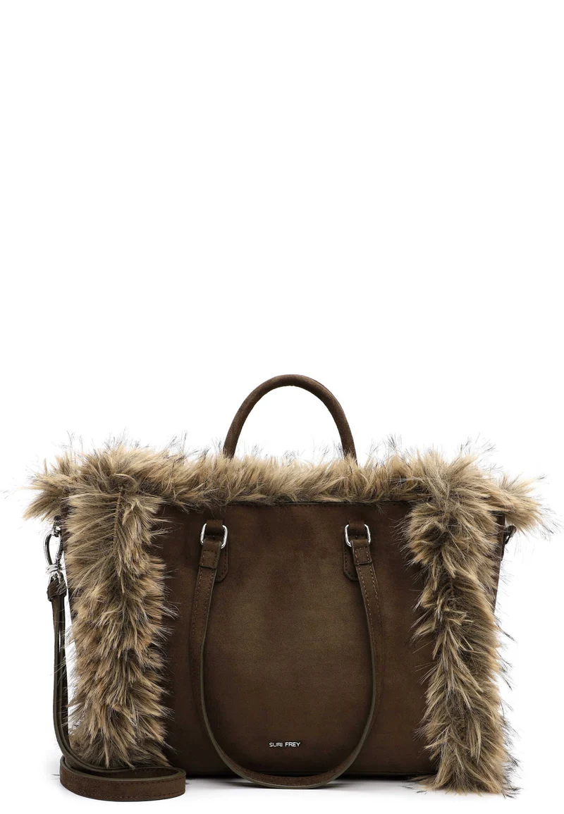 SFY Chessy Shopper mit Bag-in-Bag und Kunstfell-Optik