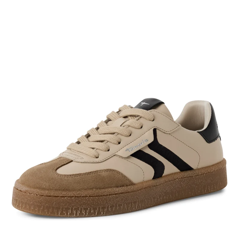 Leder-Sneaker mit Schnürung