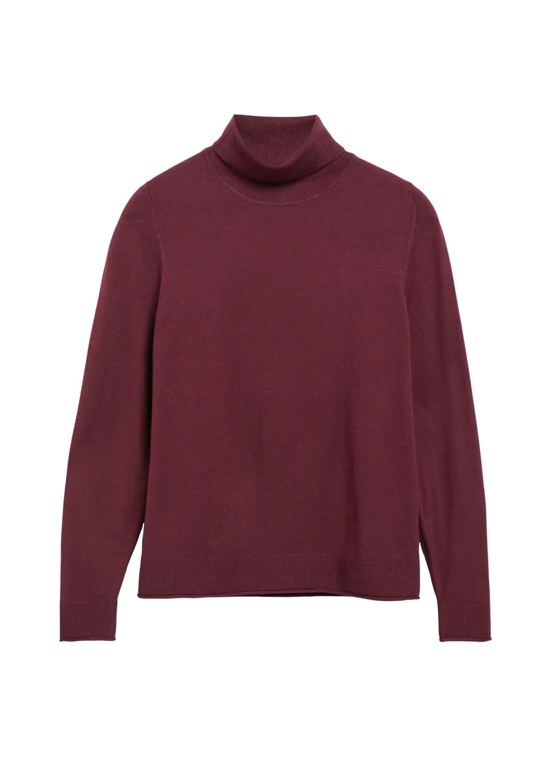 Feinstrickpullover mit Rollkragen