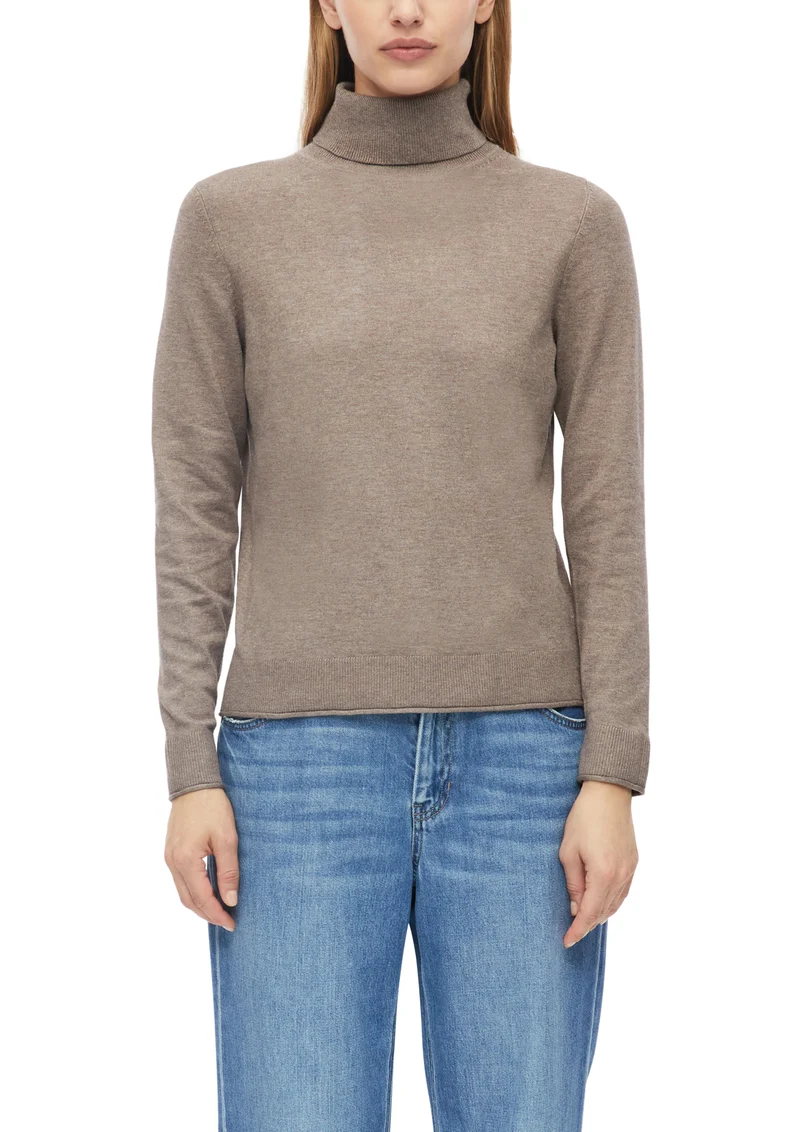 Feinstrickpullover mit Rollkragen