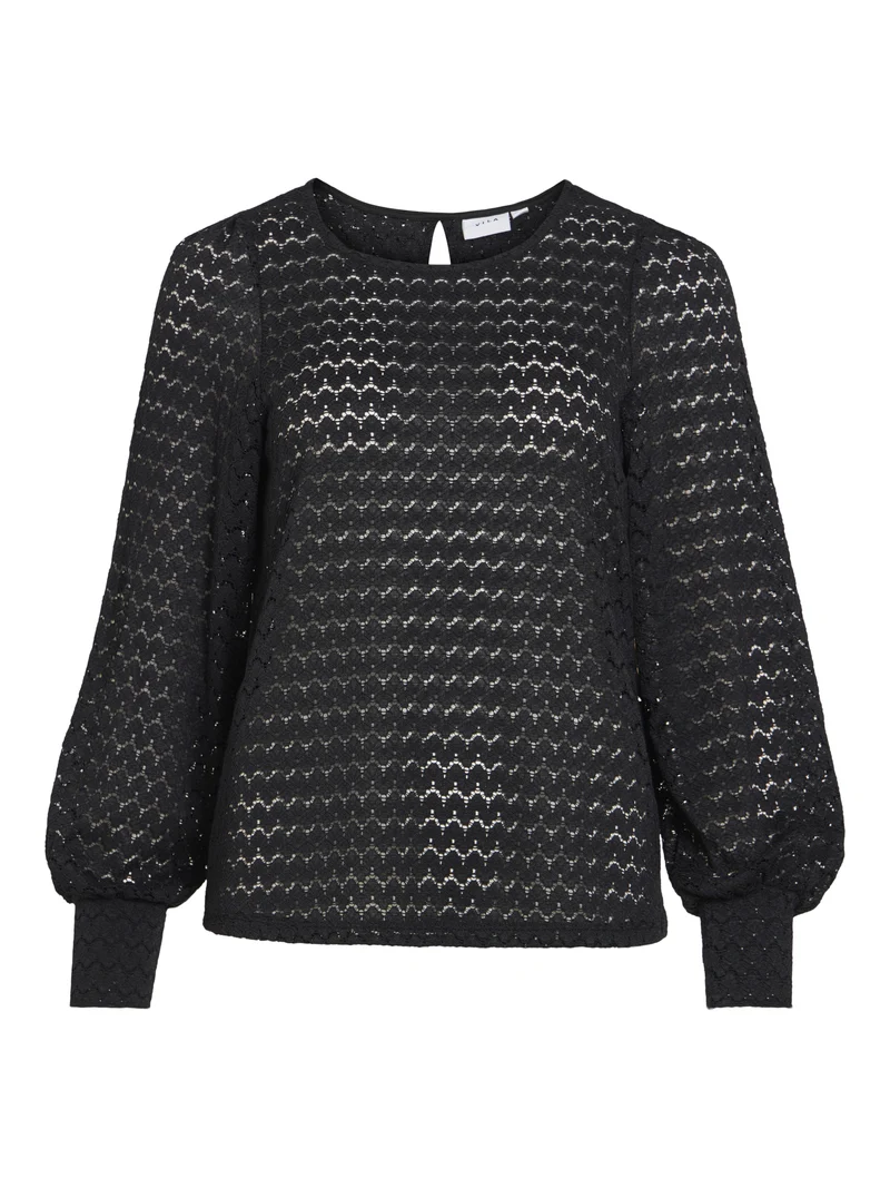 VIDANO Spitzenpullover mit Keyhole