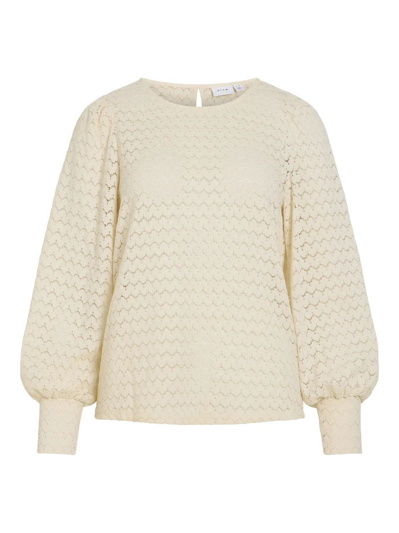 VIDANO Spitzenpullover mit Keyhole