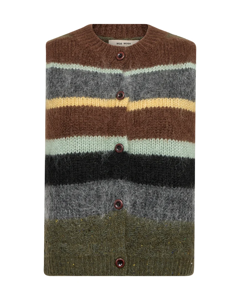 MMESTI Gestreifte Strickweste