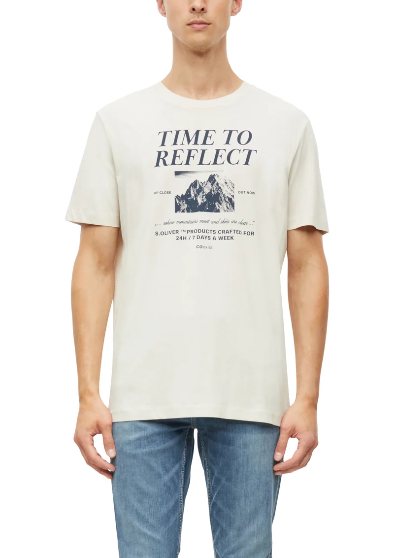 T-Shirt mit Artwork-Print