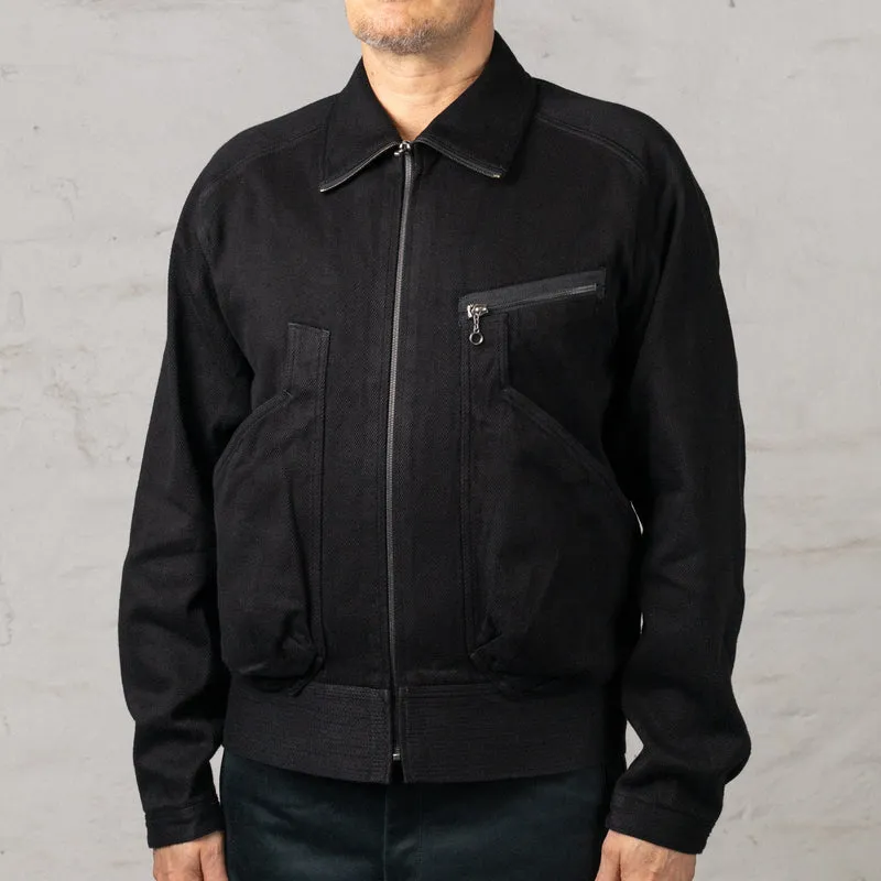 Denim Deck Jacket Schwarz