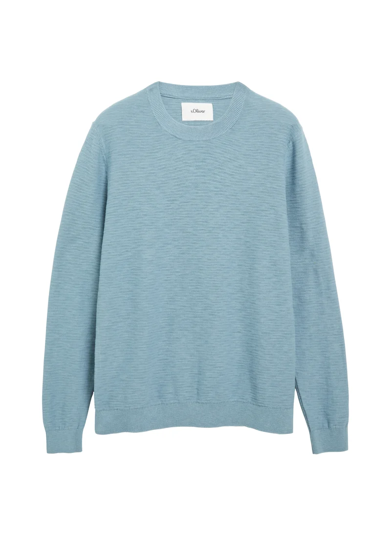 Pullover mit Flammgarnstruktur