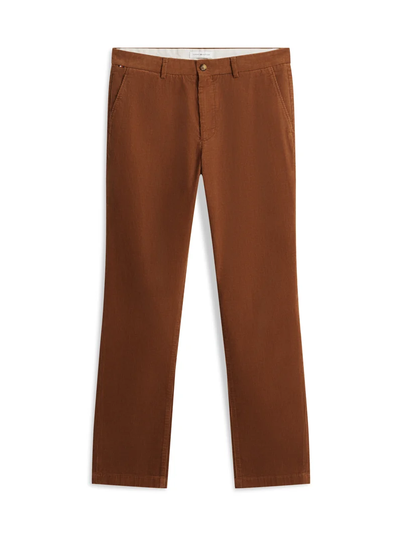 DENTON Slim Straight Leg Feincord-Chinos