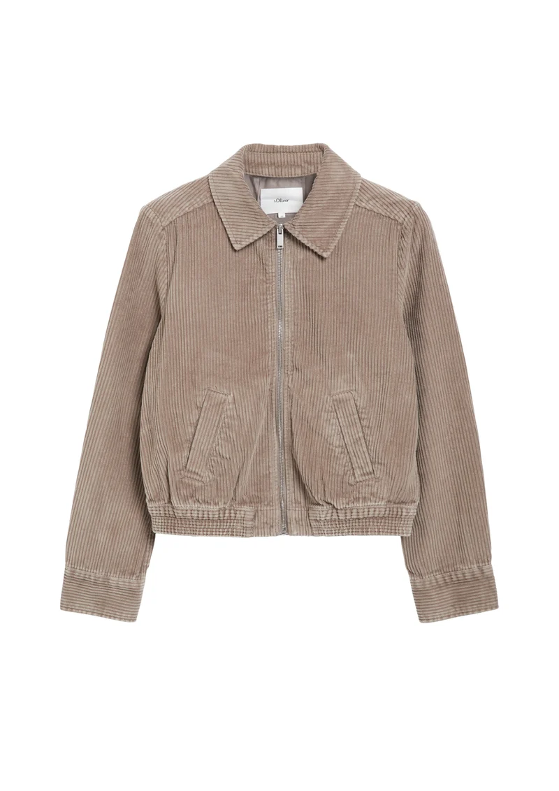 Cord-Jacke mit elastischem Bund