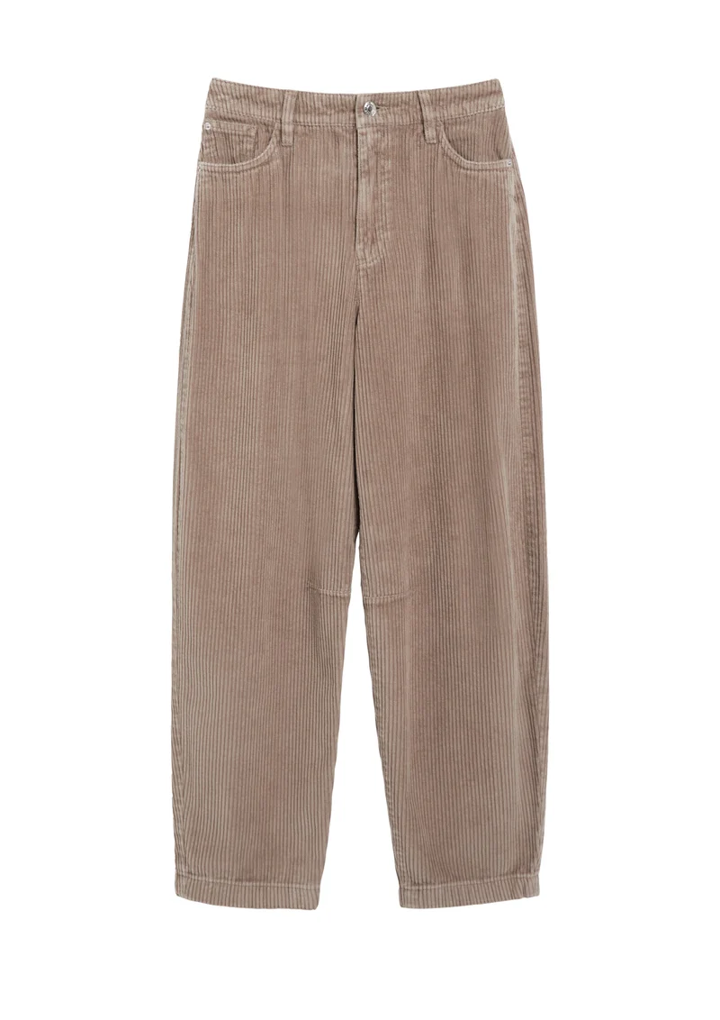 Cordhose mit Barrel Leg