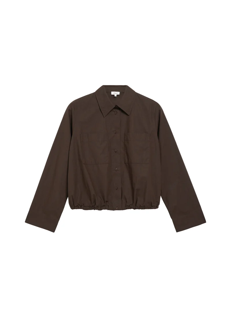Verkürzte Bluse mit O-Shape