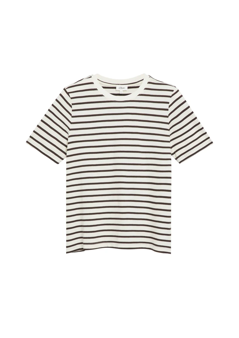 Gestreiftes T-Shirt aus Jersey