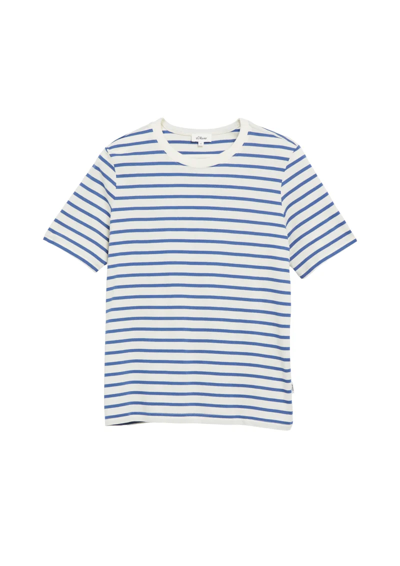 Gestreiftes T-Shirt aus Jersey