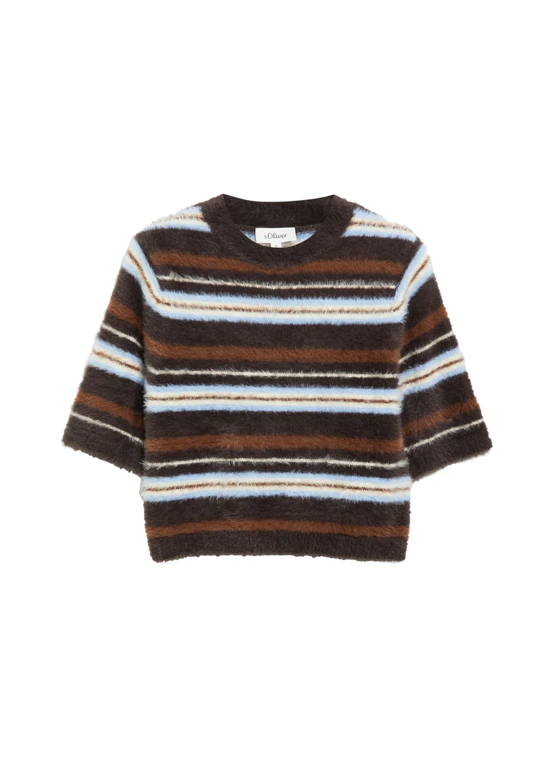 Kurzarm-Strickpullover