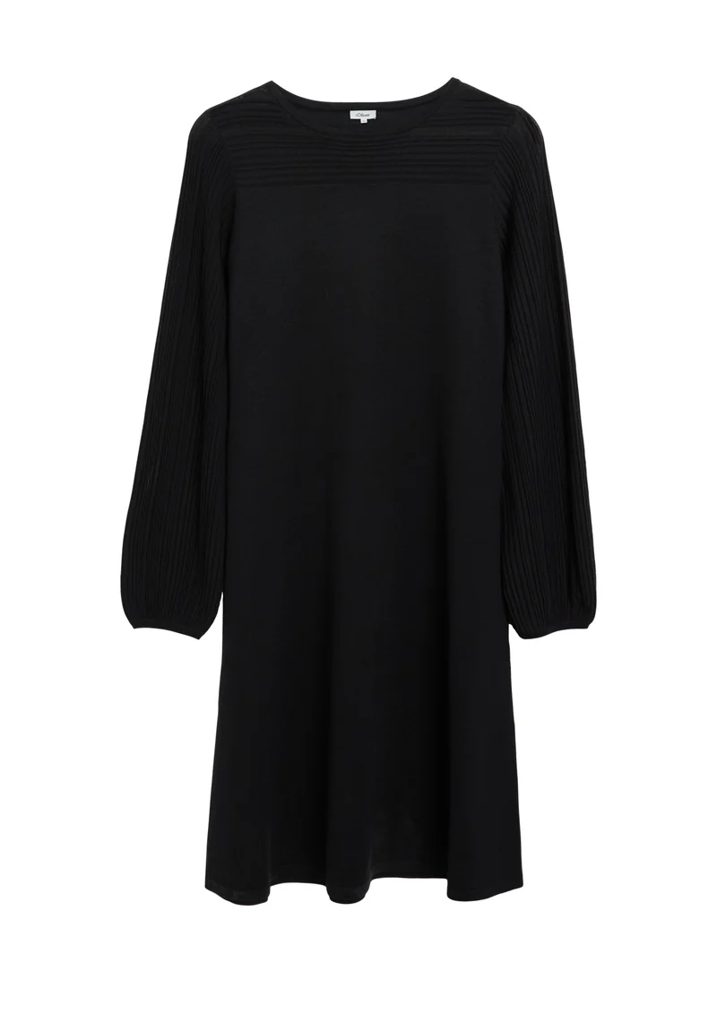 Feinstrickkleid mit Strukturmuster