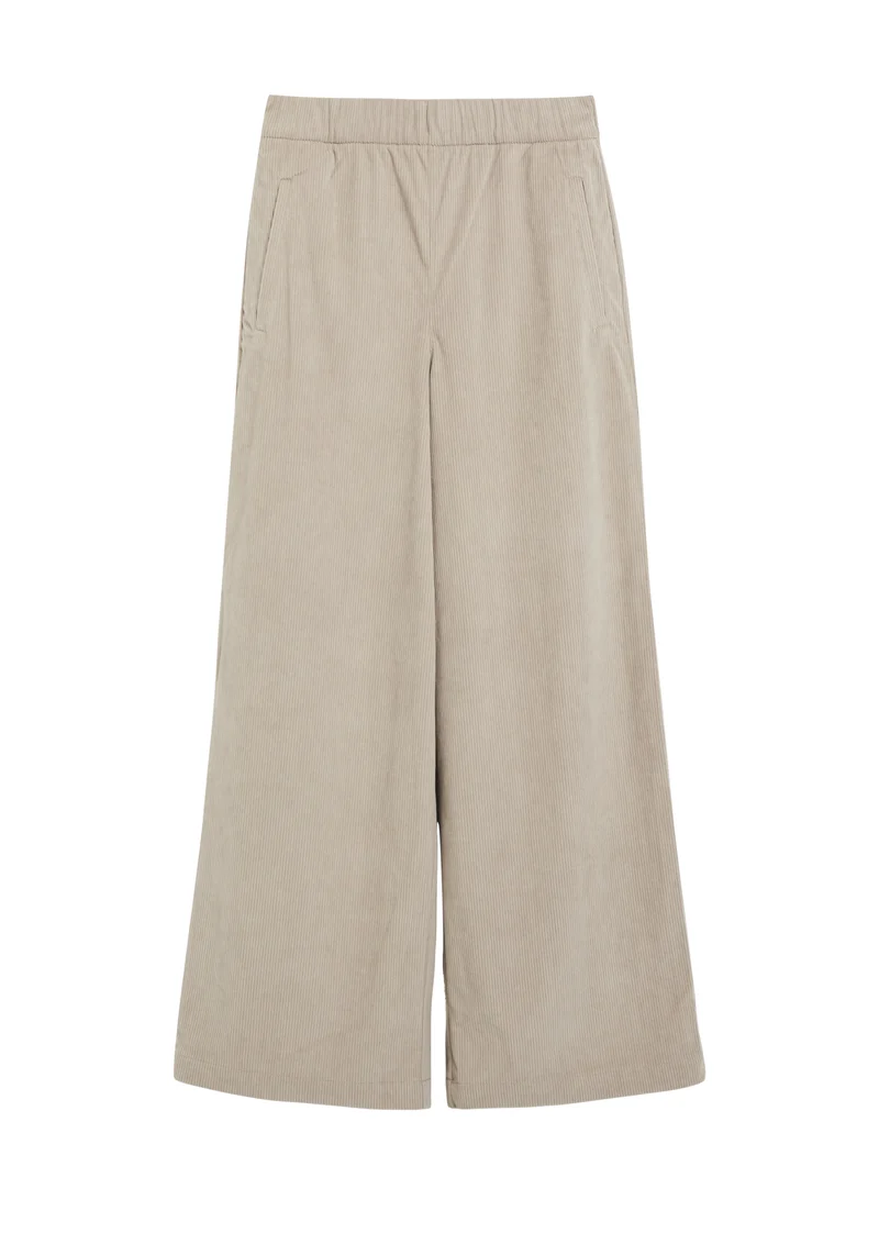 Wide-Leg-Hose aus Cord