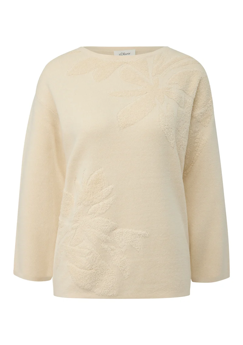 Pullover mit dekorativem Strickmuster