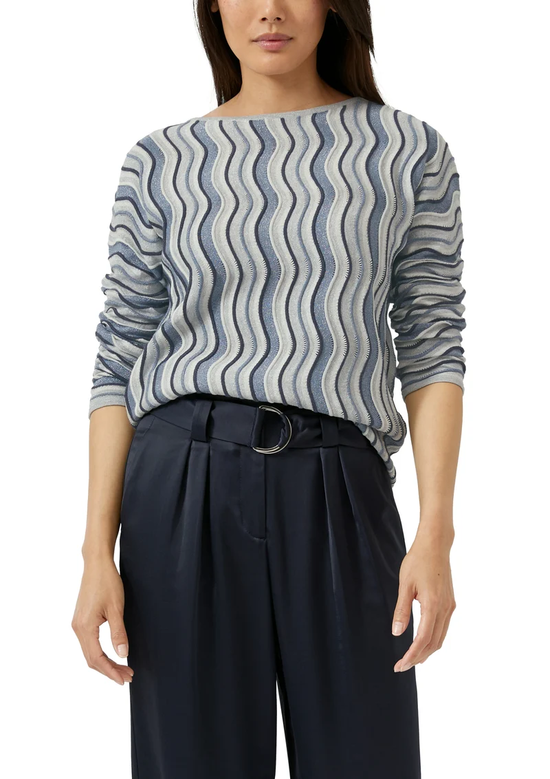 Leichter Feinstrick-Pullover
