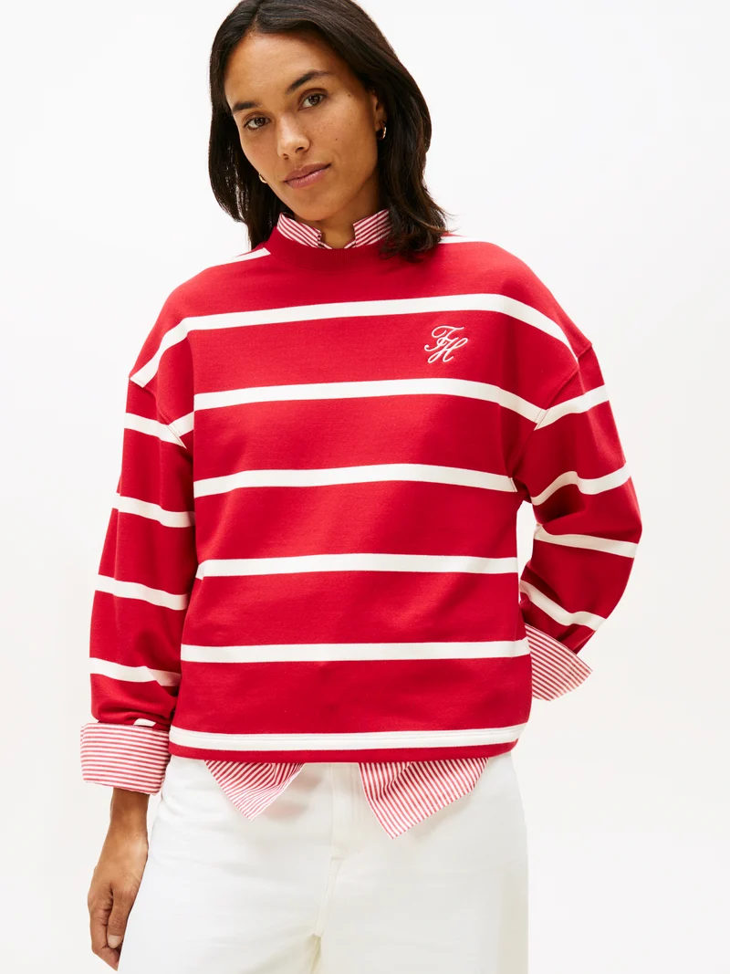 Sweatshirt mit Streifen