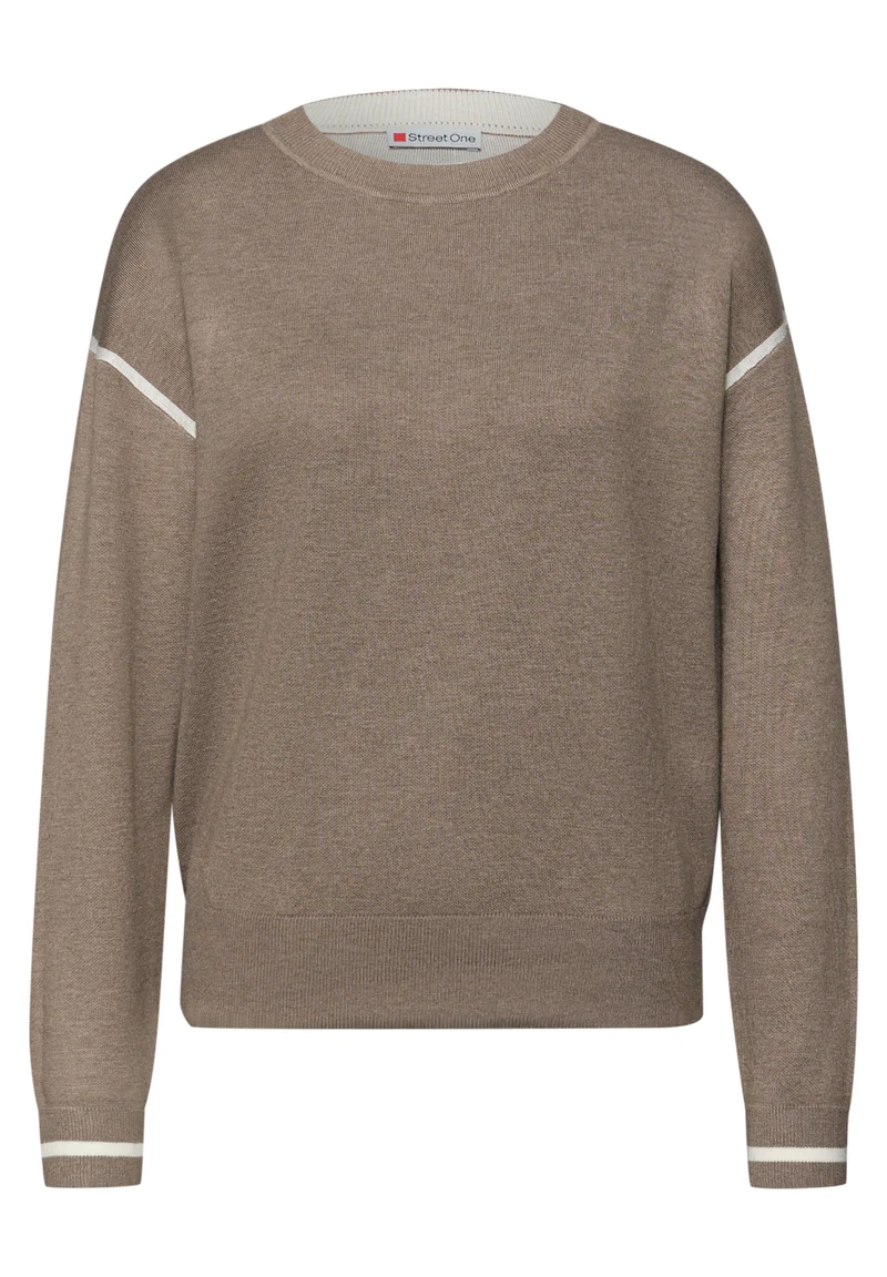 Pullover mit Kontrastdetails