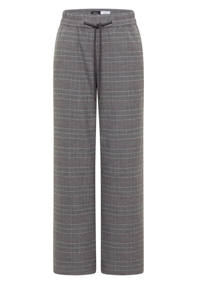 NEELE Wide Leg Hose im Karo-Design