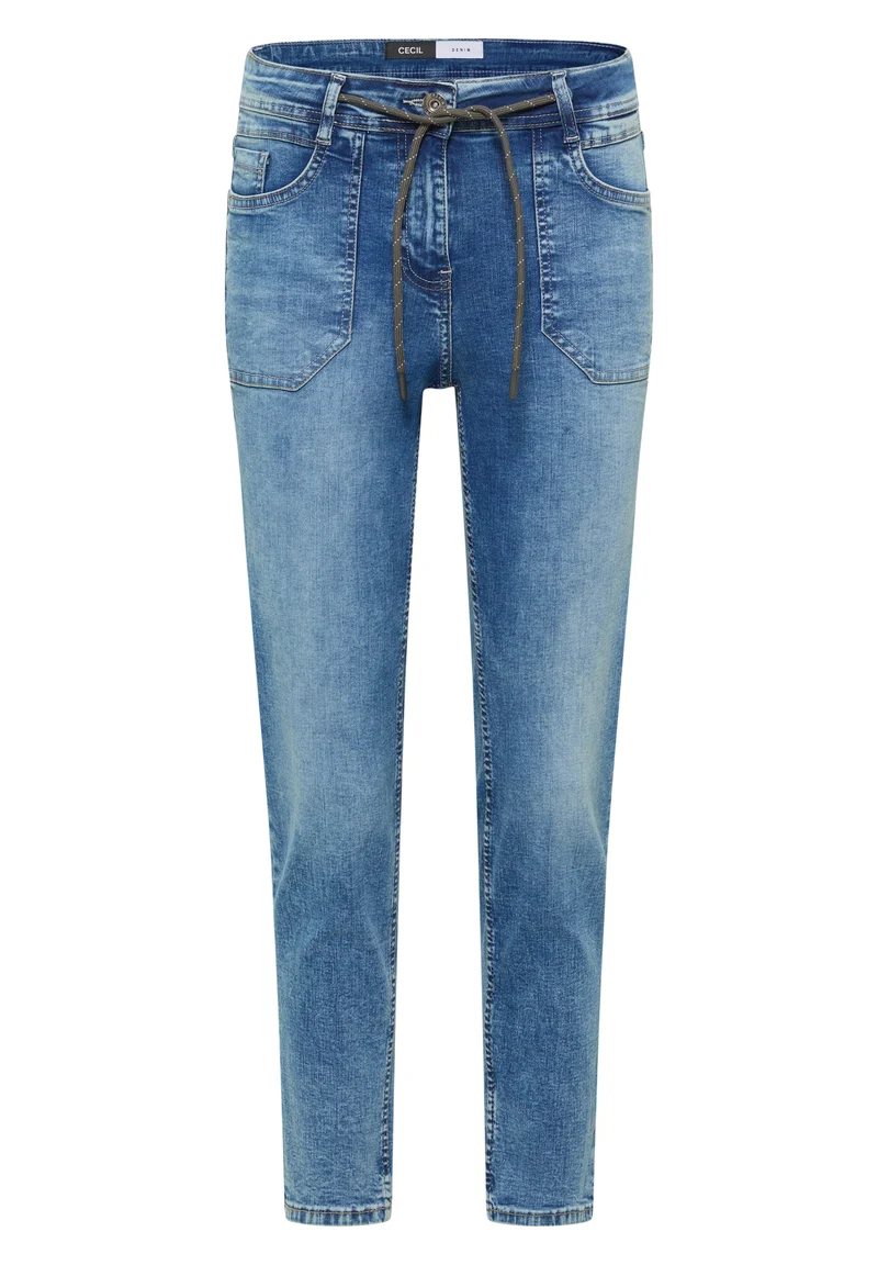 TRACEY Mid Waist Slim Leg Jeans