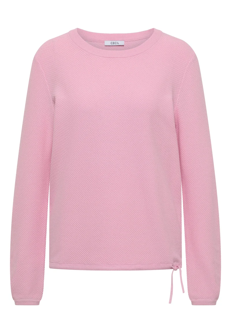 Pullover mit Rundhals und Struktur