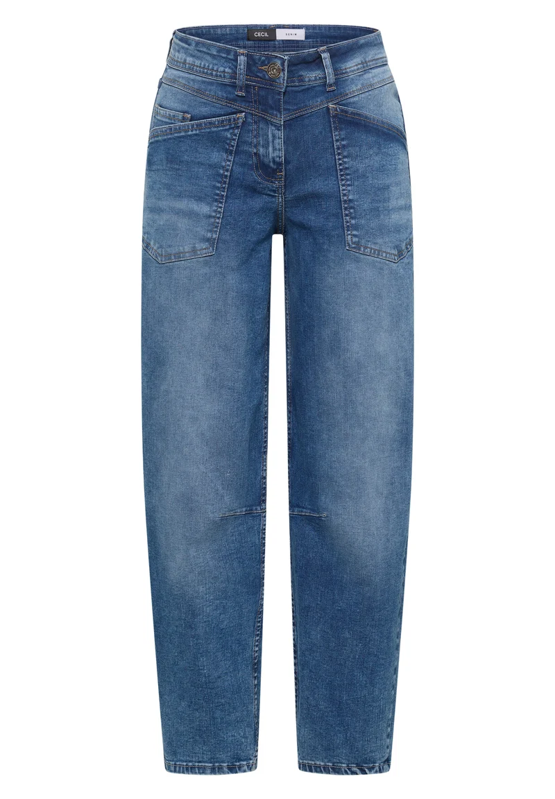 SCARLETT High Waist Barrel Leg Jeans