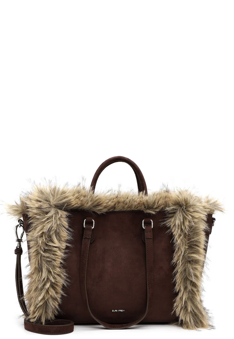SFY Chessy Shopper mit Bag-in-Bag und Kunstfell-Optik