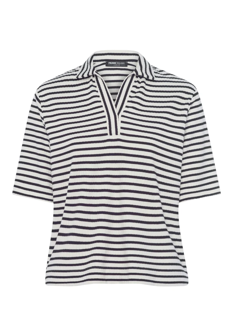 Shirt in gerippter Optik