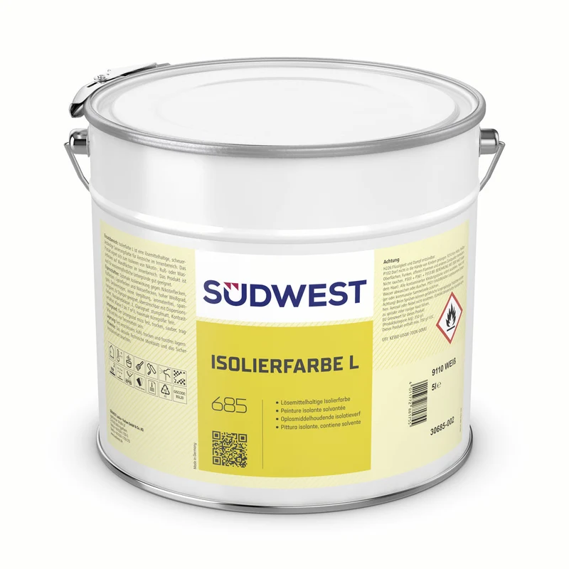 Südwest Isolierfarbe L 5 Liter 9110 Weiß