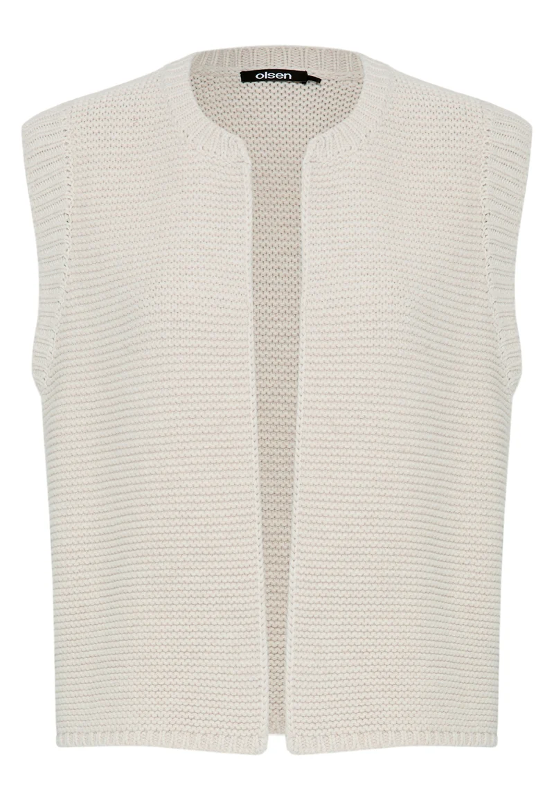 Strickweste mit strukturierter Garnoptik