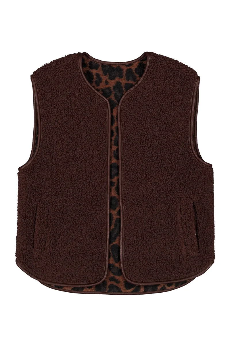 Garcia Wendeweste mit Leopardenmuster