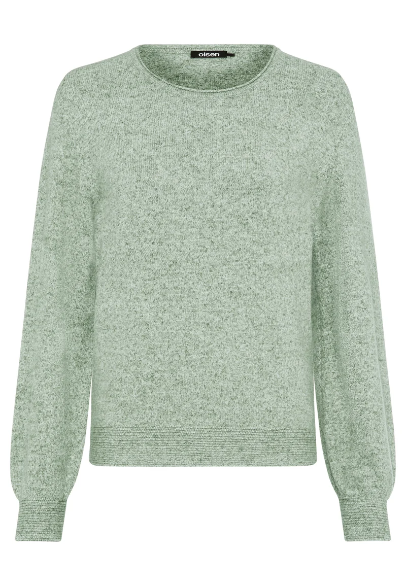 Strickpullover mit Rundhalsausschnitt und geradem Schnitt