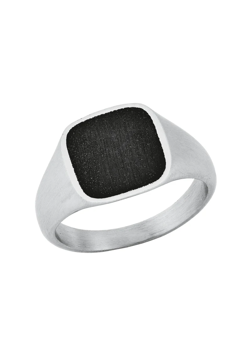 Siegelring bicolor Edelstahl