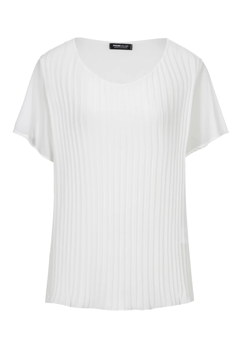 Bluse mit Plissee-Struktur