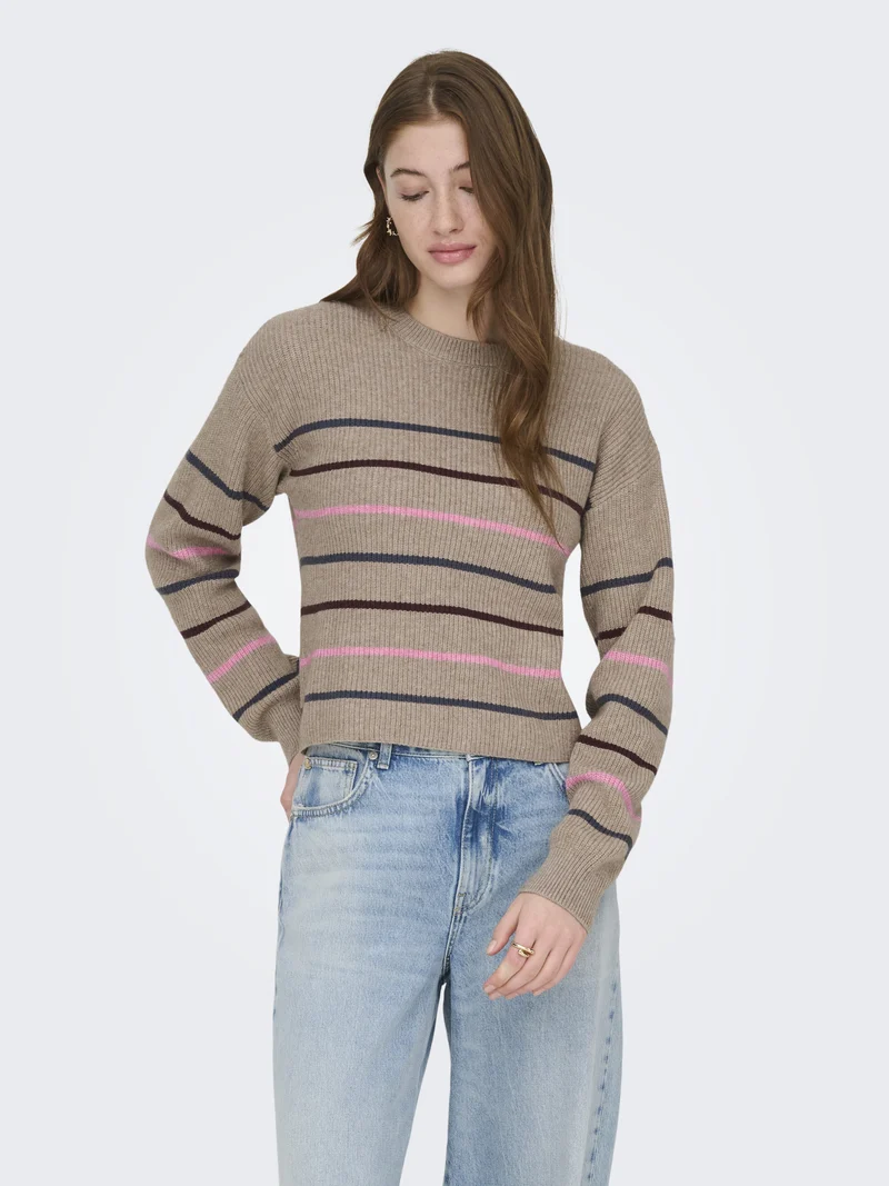 ONLIBI Strickpullover mit Streifen
