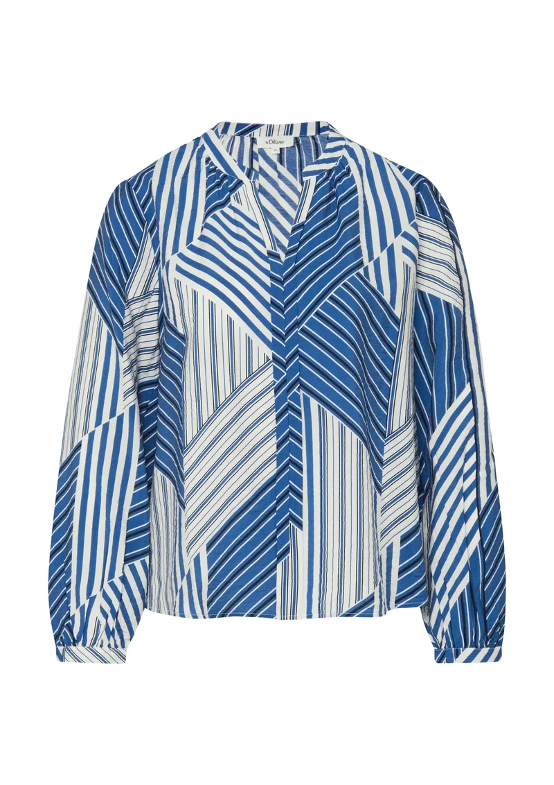 Viskosebluse mit Raffung