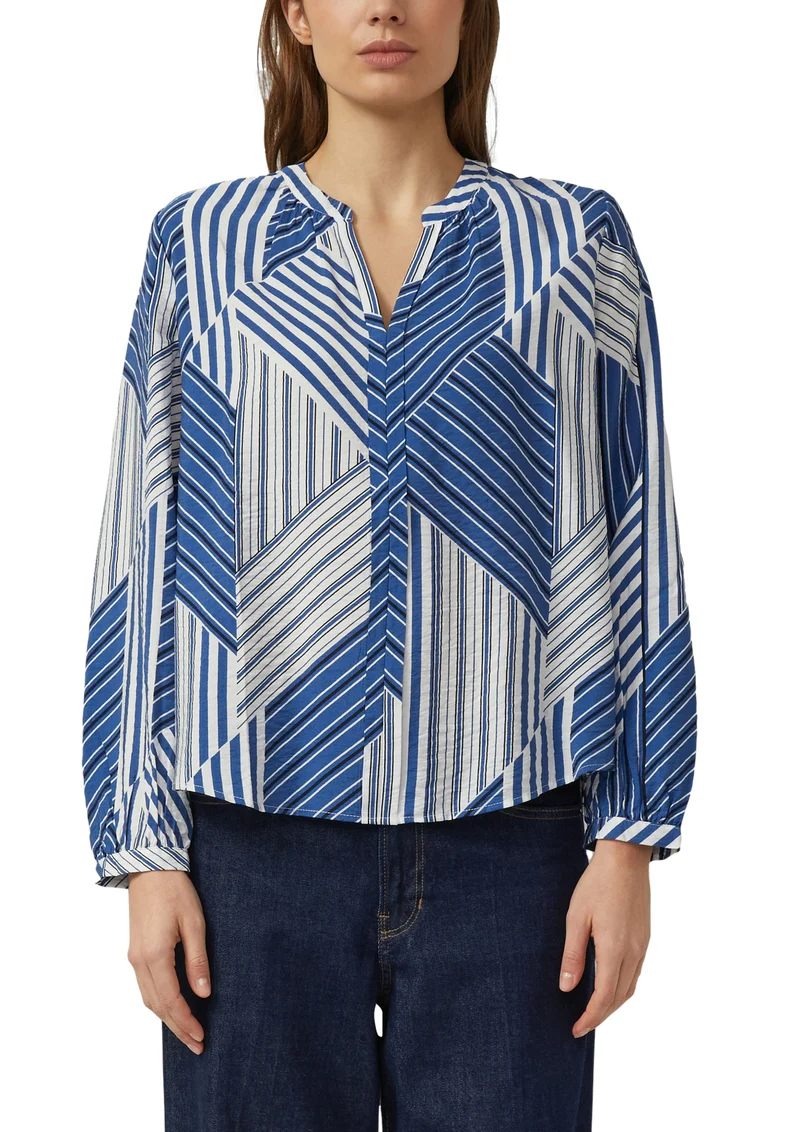 Viskosebluse mit Raffung