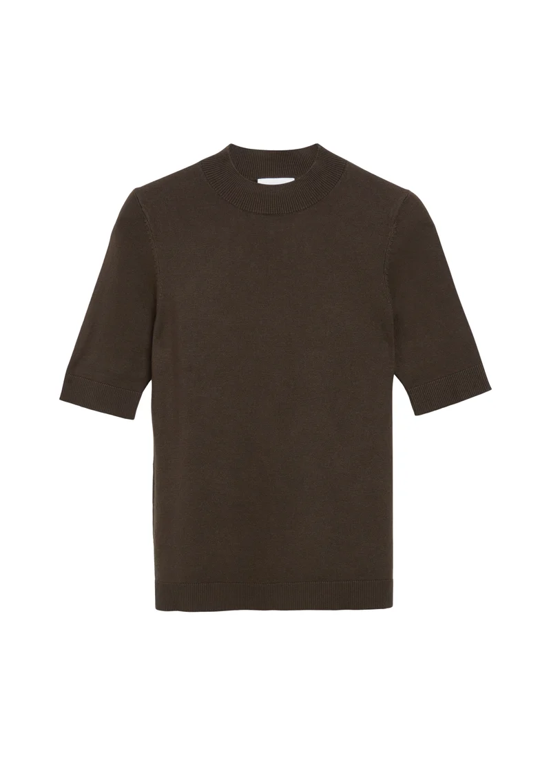 Feinstrick-Pullover mit leichtem Mockneck