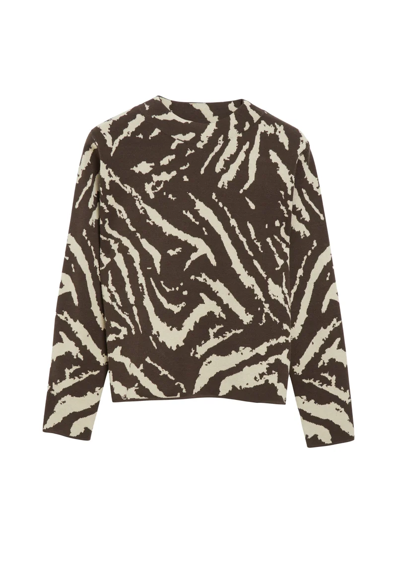 Jacquard-Pullover mit Allover-Muster