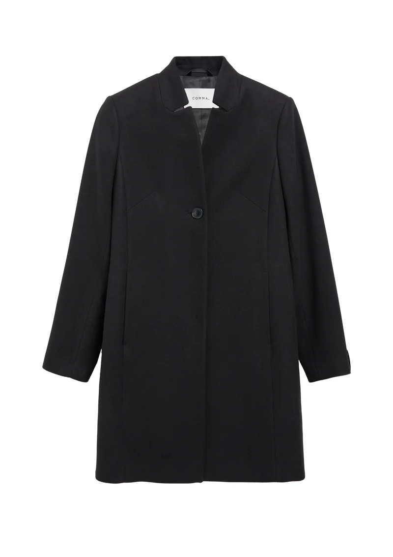 Taillierter Blazer-Mantel aus Viskosemix