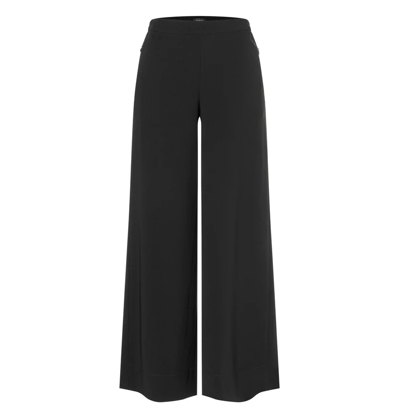CORALIE Weite Hose aus Floating Crepe
